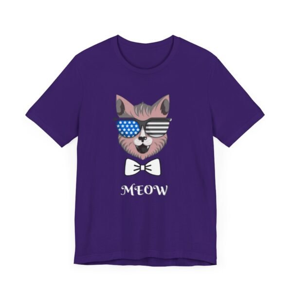 Meow Unisex Jersey Short Sleeve Tee - Image 27