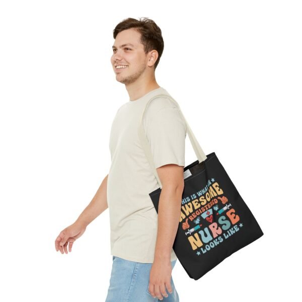 Awesome Nurse Tote Bag - Perfect Gift for Nurses, Healthcare Workers, Appreciation, Birthday, Everyday Use, Fun, Colorful Design - Image 43