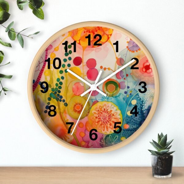 Colorful Abstract Wall Clock - Image 6