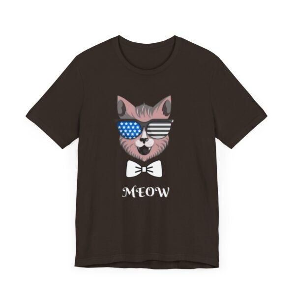 Meow Unisex Jersey Short Sleeve Tee - Image 3