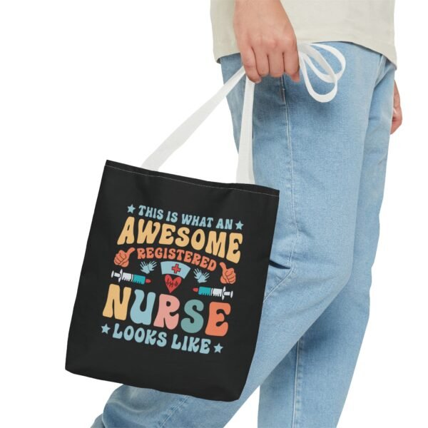 Awesome Nurse Tote Bag - Perfect Gift for Nurses, Healthcare Workers, Appreciation, Birthday, Everyday Use, Fun, Colorful Design - Image 27