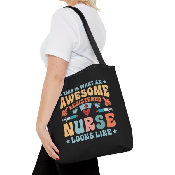 Awesome Nurse Tote Bag - Perfect Gift for Nurses, Healthcare Workers, Appreciation, Birthday, Everyday Use, Fun, Colorful Design - Image 8