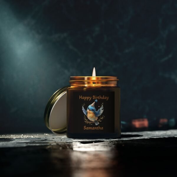 🎂 Personalized Happy Birthday Bluebird Candle – 4oz| Multiple Scents - Image 64