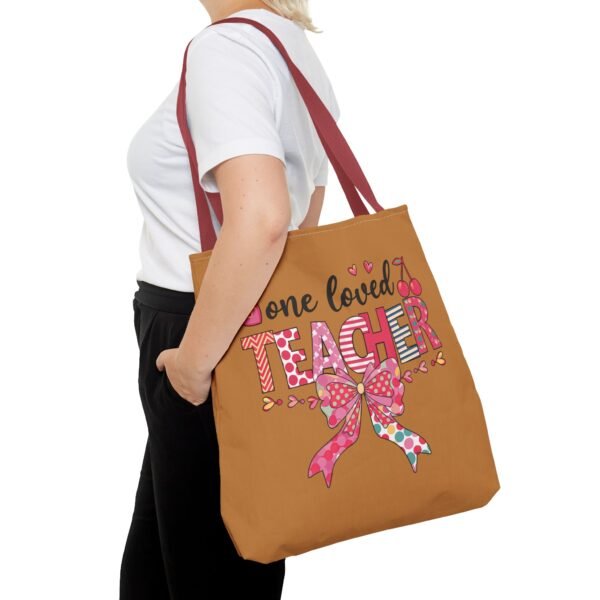 One Loved Teacher Tote Bag, Appreciation Gift for Educators, Cute Teacher Bag, Back to School Tote, Classroom Essentials, Teacher - Image 24