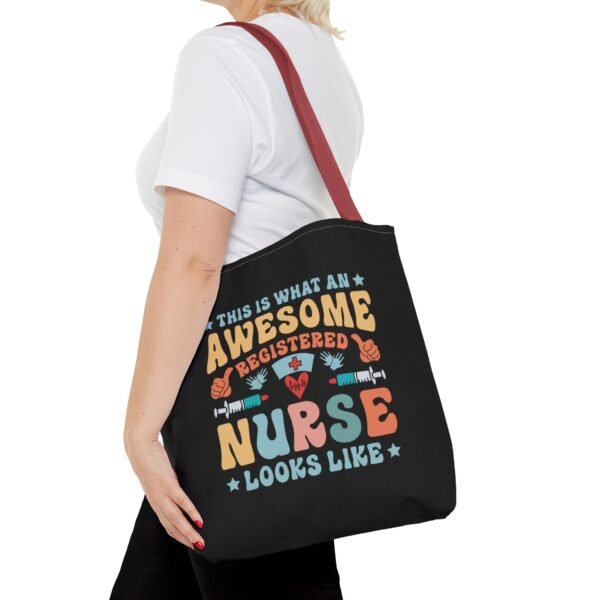 Awesome Nurse Tote Bag - Perfect Gift for Nurses, Healthcare Workers, Appreciation, Birthday, Everyday Use, Fun, Colorful Design - Image 20