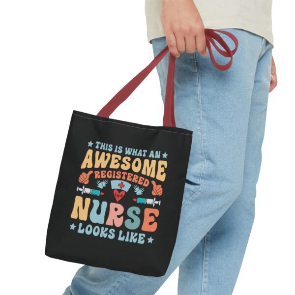 Awesome Nurse Tote Bag - Perfect Gift for Nurses, Healthcare Workers, Appreciation, Birthday, Everyday Use, Fun, Colorful Design - Image 15