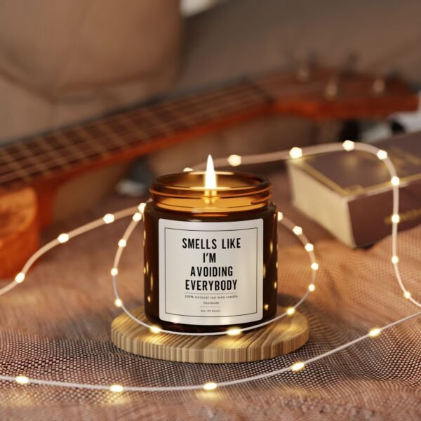 Smells Like I'm Avoiding Everyone - Funny Candle, Personalized Scented Candle, Gift for Introverts, Sarcastic Humor Decor - Image 3