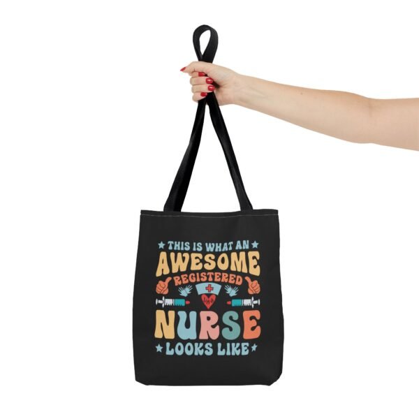 Awesome Nurse Tote Bag - Perfect Gift for Nurses, Healthcare Workers, Appreciation, Birthday, Everyday Use, Fun, Colorful Design - Image 4
