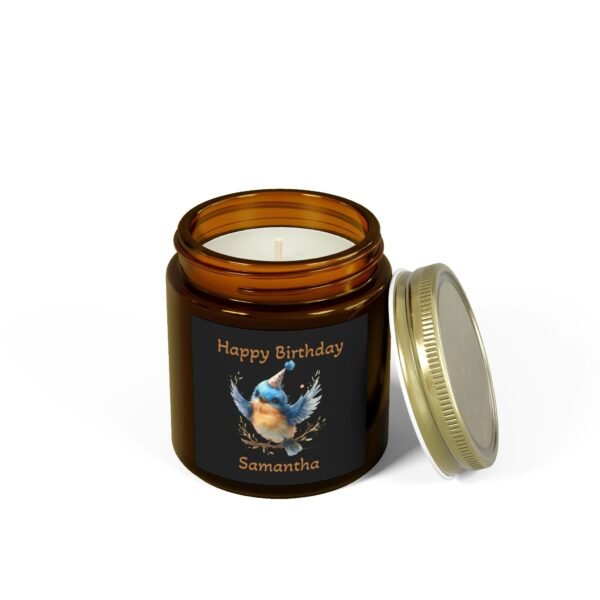 🎂 Personalized Happy Birthday Bluebird Candle – 4oz| Multiple Scents - Image 58