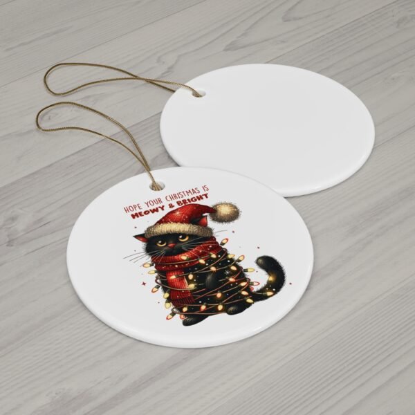 🎄 Funny Christmas Animal Ceramic Ornament – Holiday Gift for Coworkers, Stocking Stuffer, or Secret - Image 2
