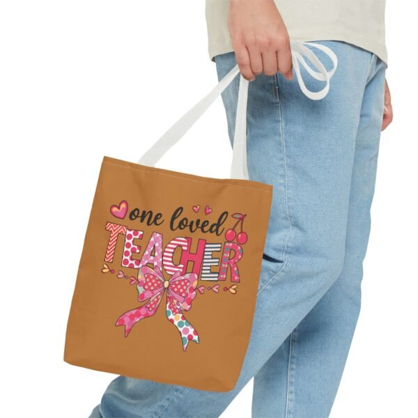 One Loved Teacher Tote Bag, Appreciation Gift for Educators, Cute Teacher Bag, Back to School Tote, Classroom Essentials, Teacher - Image 27