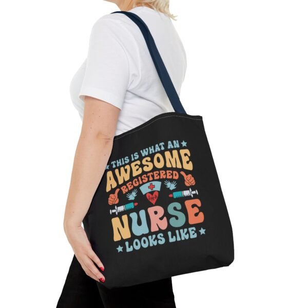 Awesome Nurse Tote Bag - Perfect Gift for Nurses, Healthcare Workers, Appreciation, Birthday, Everyday Use, Fun, Colorful Design - Image 56