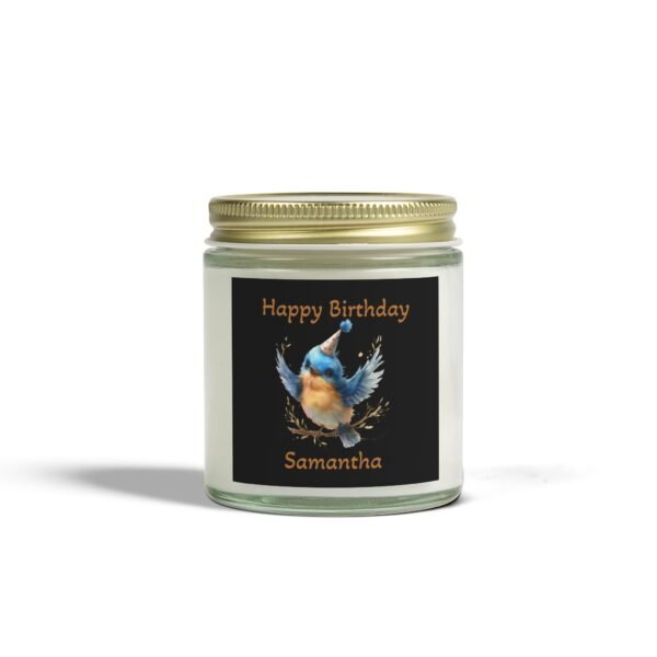 🎂 Personalized Happy Birthday Bluebird Candle – 4oz| Multiple Scents - Image 13