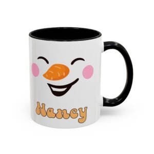 🎄 Custom Holiday Accent Coffee Mug – 11oz | Festive Two-Tone Ceramic Gift