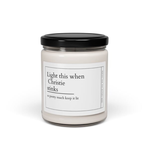 Personalized Funny Scented Soy Candle, 9oz - Light This When [Name] Stinks - Gift for Friends, Him & Her - Birthday, Christmas, Retirement, - Image 5
