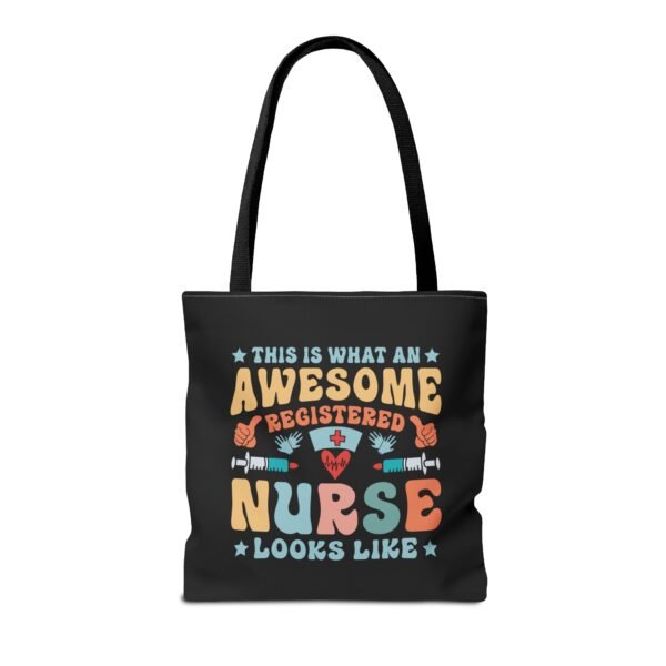 Awesome Nurse Tote Bag - Perfect Gift for Nurses, Healthcare Workers, Appreciation, Birthday, Everyday Use, Fun, Colorful Design - Image 6