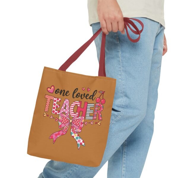 One Loved Teacher Tote Bag, Appreciation Gift for Educators, Cute Teacher Bag, Back to School Tote, Classroom Essentials, Teacher - Image 15