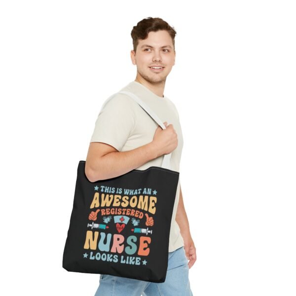Awesome Nurse Tote Bag - Perfect Gift for Nurses, Healthcare Workers, Appreciation, Birthday, Everyday Use, Fun, Colorful Design - Image 35