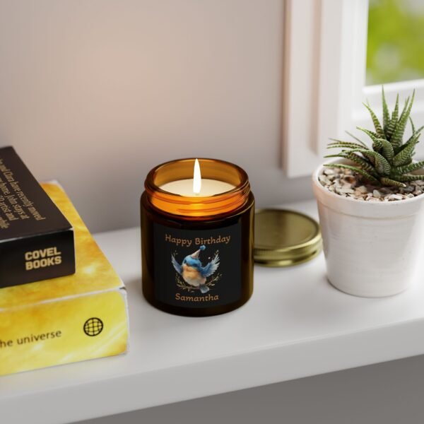 🎂 Personalized Happy Birthday Bluebird Candle – 4oz| Multiple Scents - Image 39