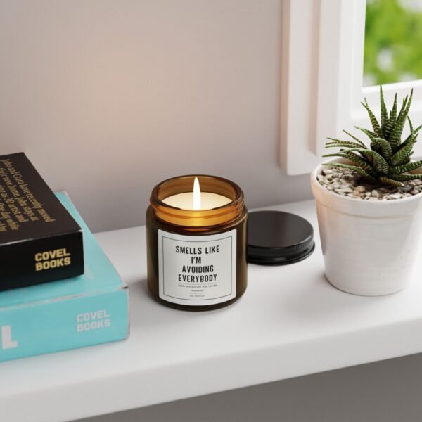 Smells Like I'm Avoiding Everyone - Funny Candle, Personalized Scented Candle, Gift for Introverts, Sarcastic Humor Decor - Image 4