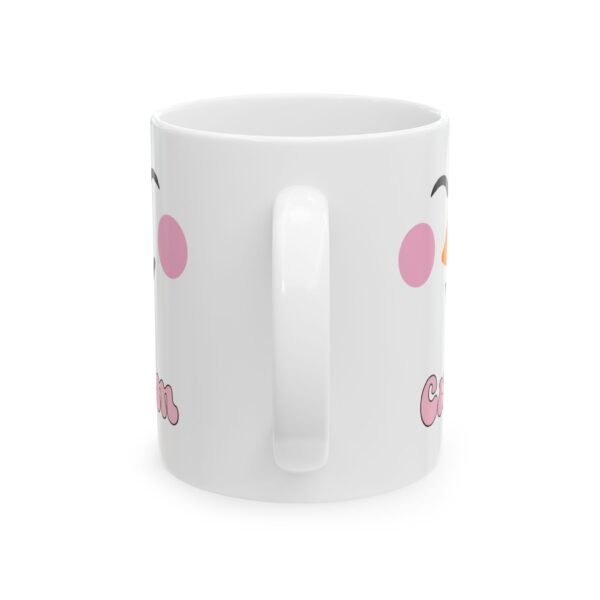 Personalized Holiday Mugs, Vintage Snowman, Custom Accent Mug, Gifts - Image 3