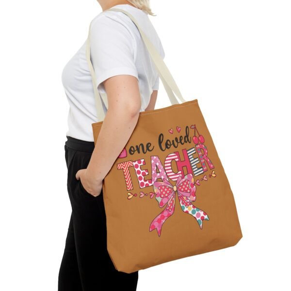 One Loved Teacher Tote Bag, Appreciation Gift for Educators, Cute Teacher Bag, Back to School Tote, Classroom Essentials, Teacher - Image 48