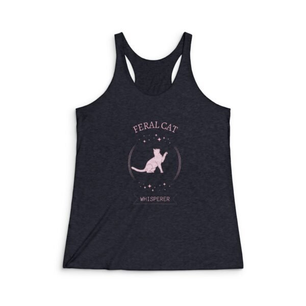 Feral Cat Whisperer Women’s Fitted Tank - Image 2