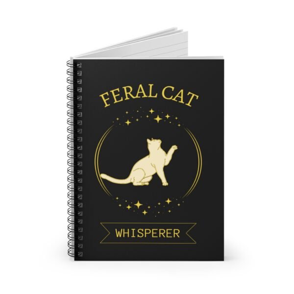 🐾 Feral Cat Whisperer Spiral Notebook – 118 Ruled Pages | Rescue-Inspired Journal - Image 2