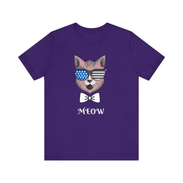 Meow Unisex Jersey Short Sleeve Tee - Image 25
