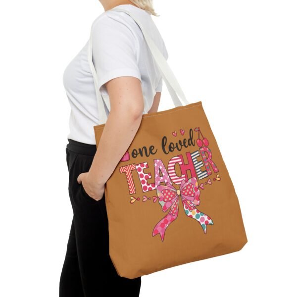 One Loved Teacher Tote Bag, Appreciation Gift for Educators, Cute Teacher Bag, Back to School Tote, Classroom Essentials, Teacher - Image 36