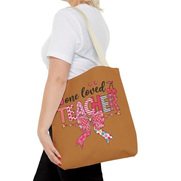 One Loved Teacher Tote Bag, Appreciation Gift for Educators, Cute Teacher Bag, Back to School Tote, Classroom Essentials, Teacher - Image 44
