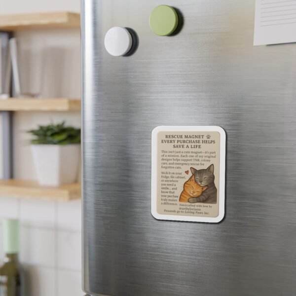 Cat Rescue Die-Cut Magnets - Support TNR & Save Lives - Perfect for Cat Lovers! - Image 12
