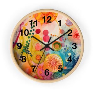 Colorful Abstract Wall Clock