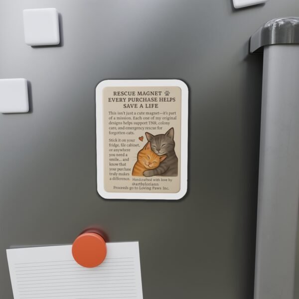 Cat Rescue Die-Cut Magnets - Support TNR & Save Lives - Perfect for Cat Lovers! - Image 14