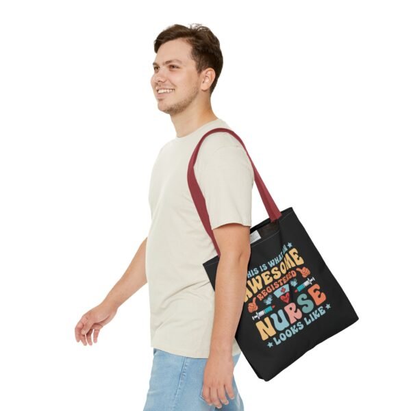Awesome Nurse Tote Bag - Perfect Gift for Nurses, Healthcare Workers, Appreciation, Birthday, Everyday Use, Fun, Colorful Design - Image 19