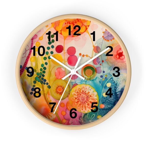 Colorful Abstract Wall Clock - Image 4
