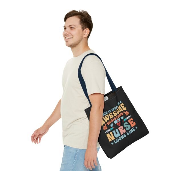 Awesome Nurse Tote Bag - Perfect Gift for Nurses, Healthcare Workers, Appreciation, Birthday, Everyday Use, Fun, Colorful Design - Image 55