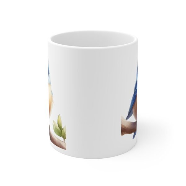 Adorable Baby Blue Bird Mug For Bird Lovers - Image 2