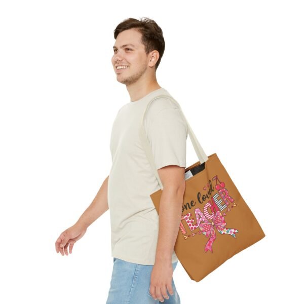 One Loved Teacher Tote Bag, Appreciation Gift for Educators, Cute Teacher Bag, Back to School Tote, Classroom Essentials, Teacher - Image 43