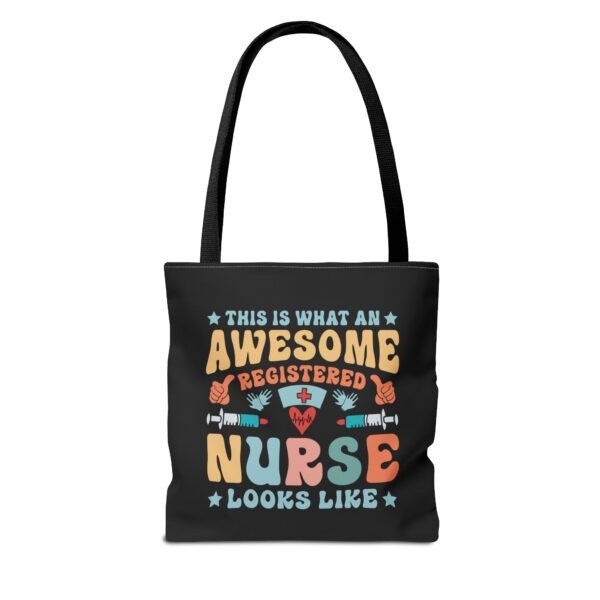 Awesome Nurse Tote Bag - Perfect Gift for Nurses, Healthcare Workers, Appreciation, Birthday, Everyday Use, Fun, Colorful Design - Image 2