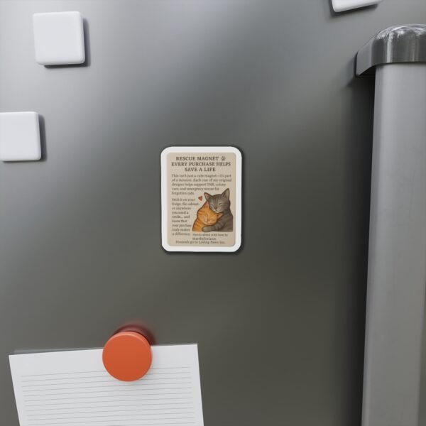 Cat Rescue Die-Cut Magnets - Support TNR & Save Lives - Perfect for Cat Lovers! - Image 8