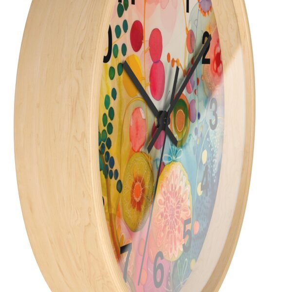 Colorful Abstract Wall Clock - Image 2