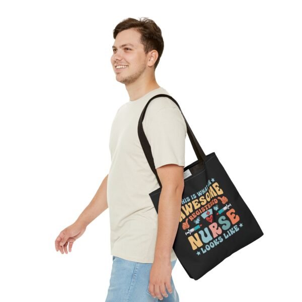 Awesome Nurse Tote Bag - Perfect Gift for Nurses, Healthcare Workers, Appreciation, Birthday, Everyday Use, Fun, Colorful Design - Image 7