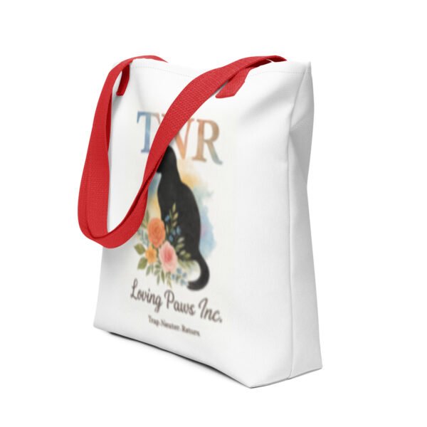 TNR Awareness Tote Bag – Loving Paws Inc. Watercolor Cat Design - Image 9