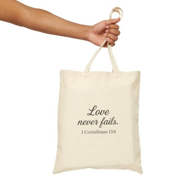 Bible Verse Canvas Tote – Cat Lover Gift, Inspirational Quote Bag, Eco-Friendly Scripture Tote - Image 12