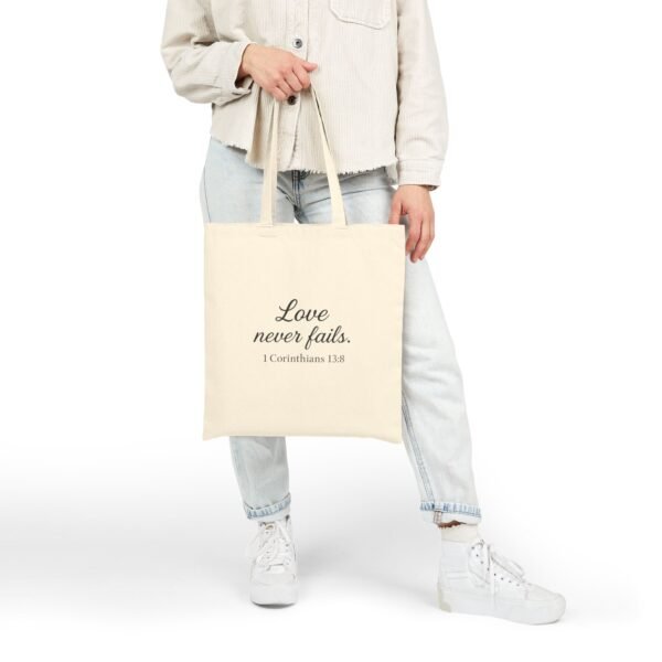 Bible Verse Canvas Tote – Cat Lover Gift, Inspirational Quote Bag, Eco-Friendly Scripture Tote - Image 10