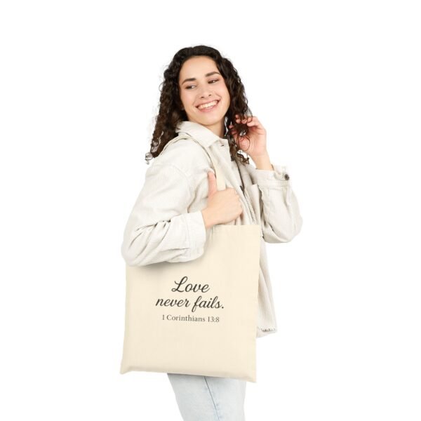 Bible Verse Canvas Tote – Cat Lover Gift, Inspirational Quote Bag, Eco-Friendly Scripture Tote - Image 8