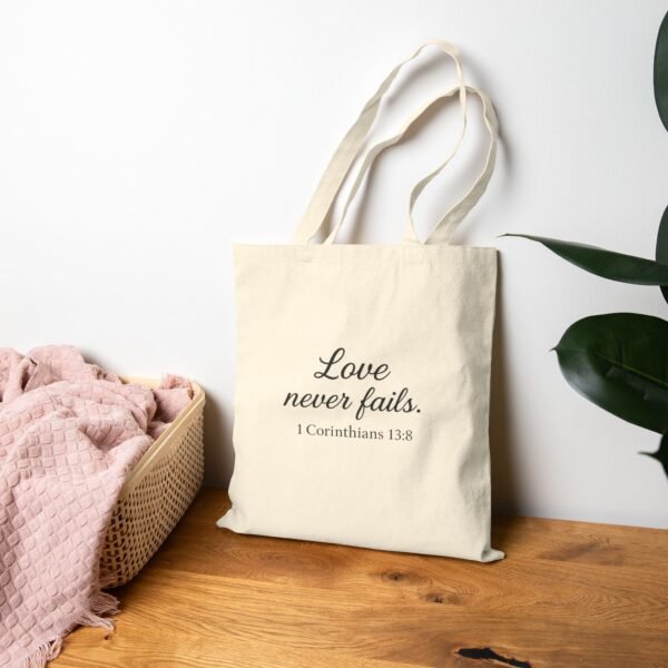 Bible Verse Canvas Tote – Cat Lover Gift, Inspirational Quote Bag, Eco-Friendly Scripture Tote - Image 14