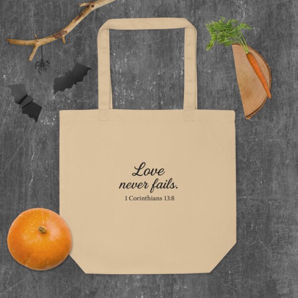 Double Sided Scripture Eco Tote Feeding the Forgotten Ones - Image 2