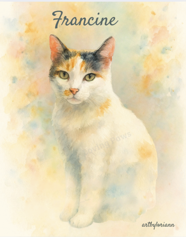 Francine 8x10 Watercolor Digital Download